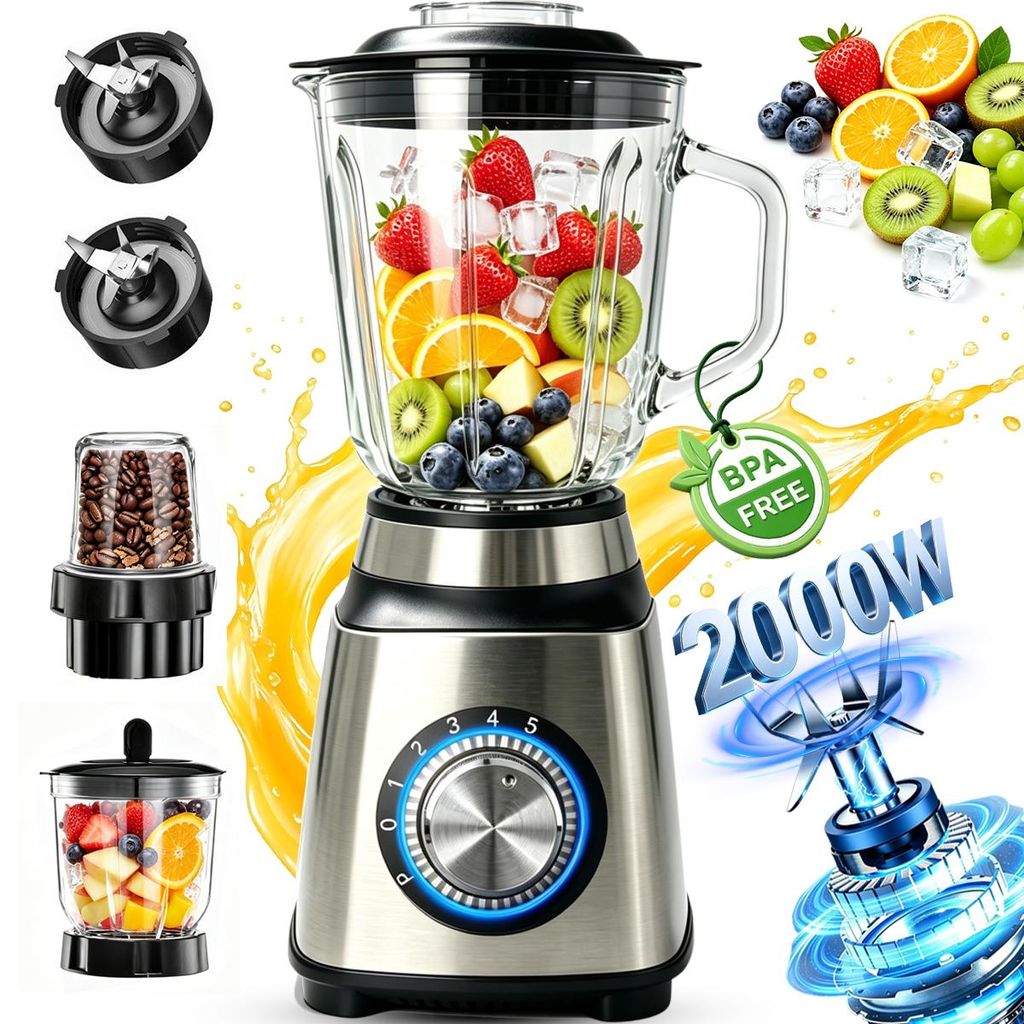 Standmixer Standmixer Mixer Smoothie Maker für Püree,Ice Produktbild 
