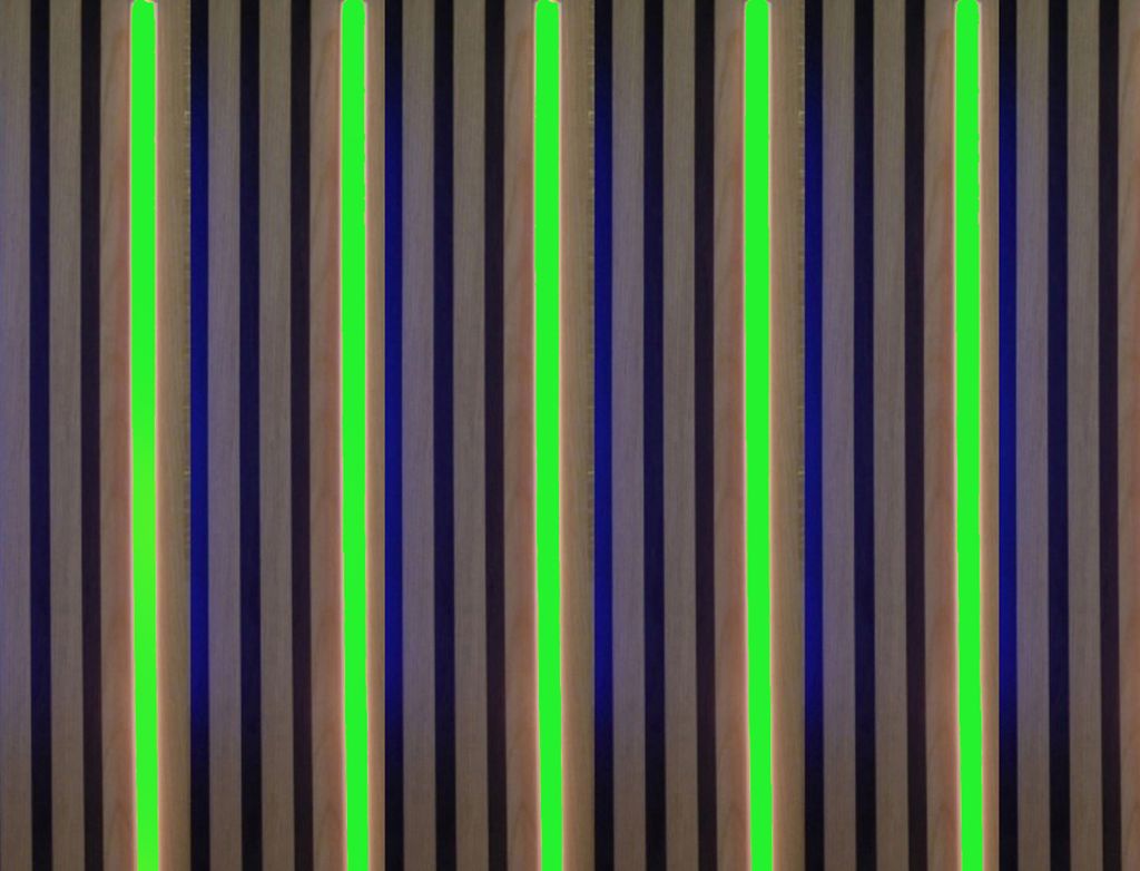 3572 LED Leuchte Kunststoff Schiene weiß 5x50cm Netzteil Grün