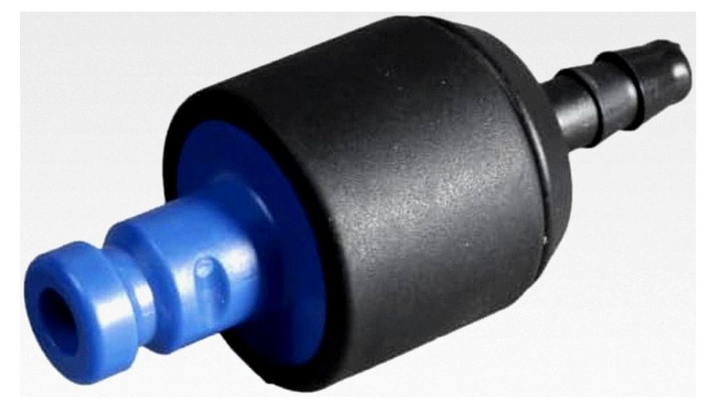 Wasserstecker mit Ventil 6mm und Klemmring