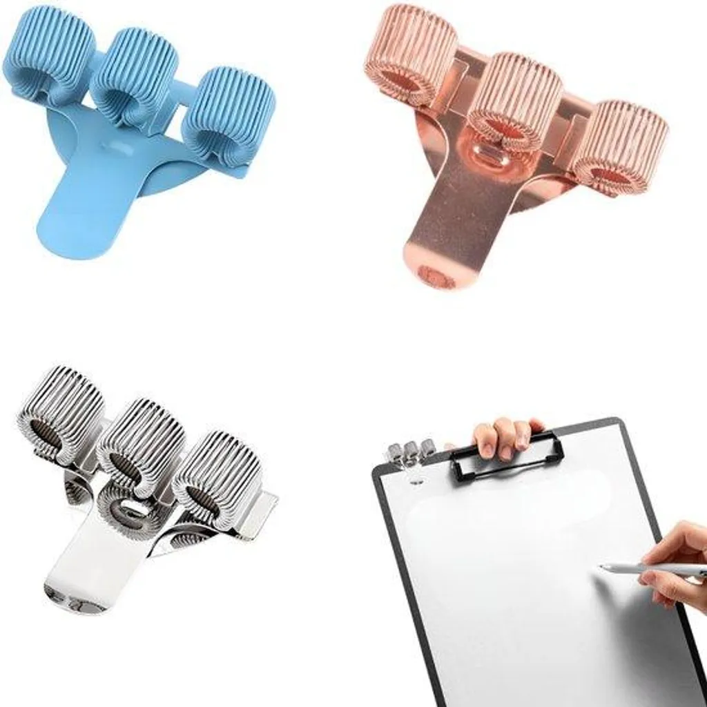 Lot de 3 Pinces Zakclip en Acier Inoxydable pour Stylos et Soins