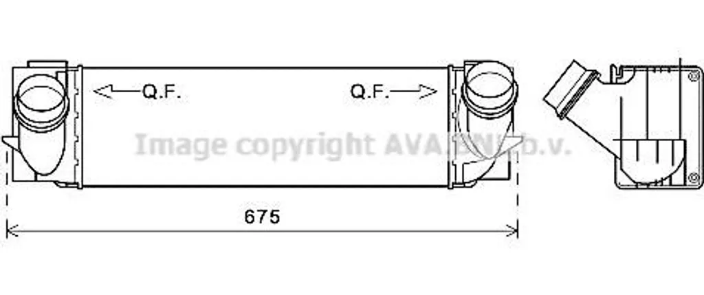Refroidisseur Turbo BMW X3 X4 AVA BW4457 : Restaurez la Puissance OE