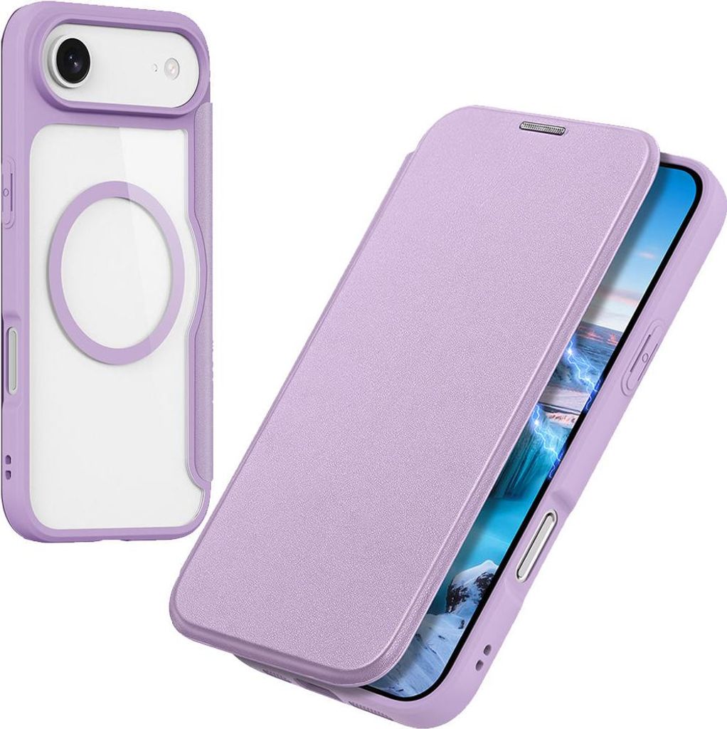 iPhone Air Hülle - Dux Ducis Skin X Pro Series Klapphülle - MagSafe Compatible - Lavendel