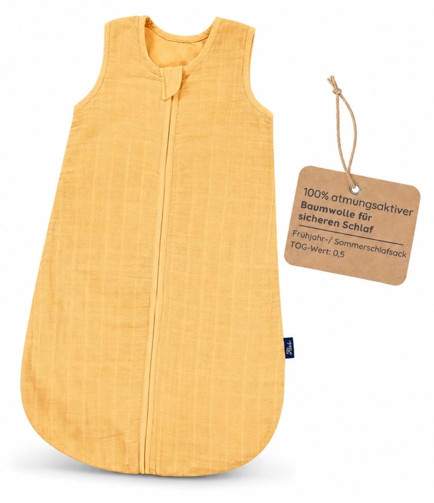 Alvi Babyschlafsack TOP Serie 100% Baumwolle Frühjahr/Sommer TOG 0,5 für warme Nächte