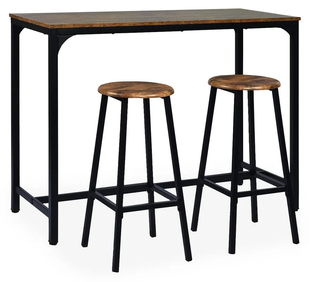 Table haute et tabourets Jostin : la solution déco pour petits espaces - 4