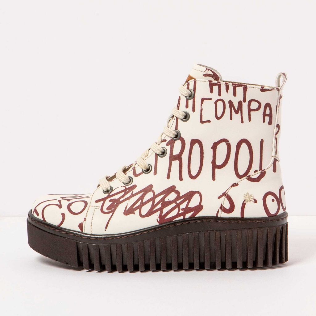 Art Schnürstiefel Damen 1513F FANTASY GRAFFITI/BRIGHTON Gemustert