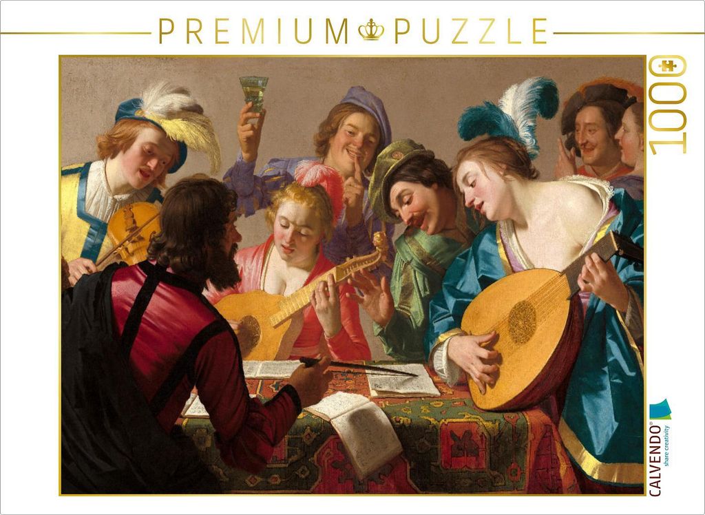 CALVENDO Puzzle Gerrit van Honthorst | 1000 Teile Lege-Größe 64x48cm Foto-Puzzle für glückliche Stunden