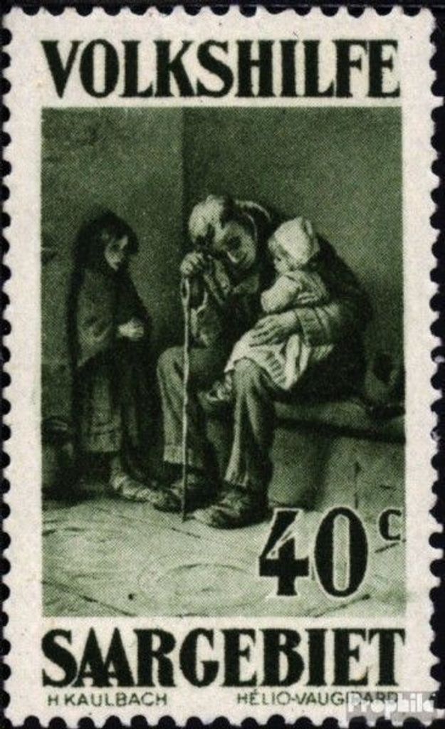 Briefmarken Saarland 1929 Mi 135 gestempelt Volkshilfe: Gemälde (II)