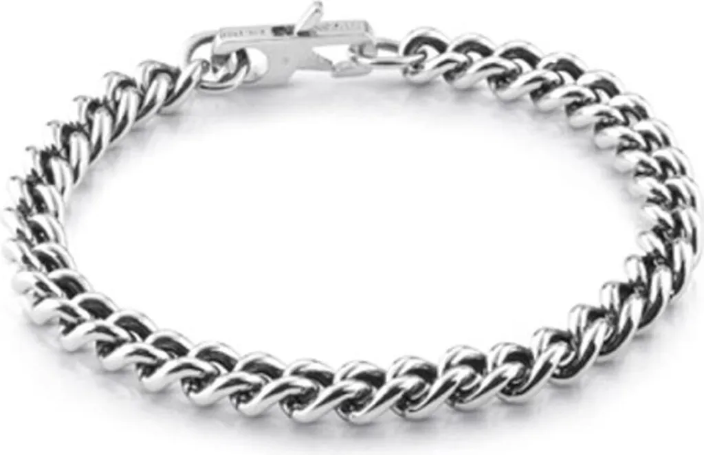 Gourmette Homme Guess UMB70072-S Argentée - Bracelet Mailles Acier