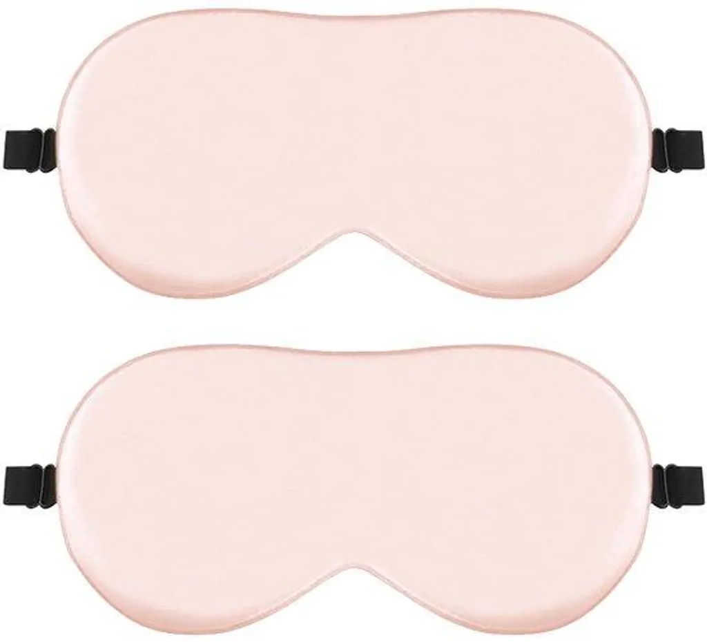 Masque de sommeil pour voyage et nuit profonde sans lumière, rose