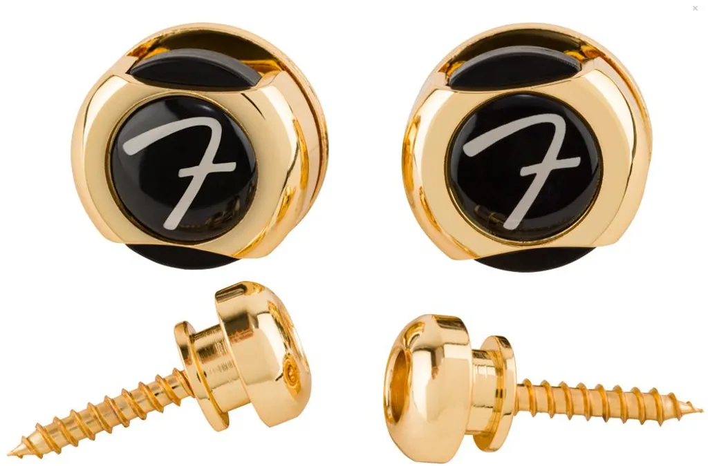 Verrou de Sangle Fender Infinity Gold avec Mécanisme de Rotation à 360°