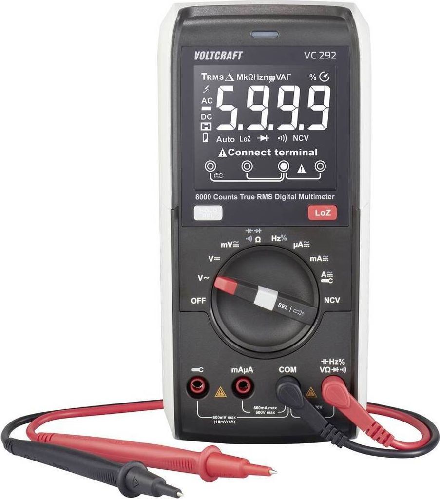 VOLTCRAFT VC292 Hand-Multimeter digital True RMS LoZ CAT Produktbild 