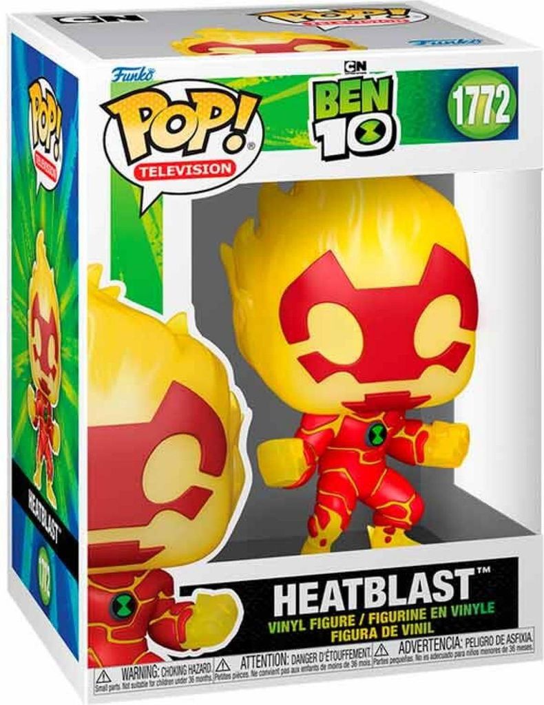 FUNKO POP! Figura de vinilo, Televisión, Ben 10, Heatblast, Imagen del producto 
