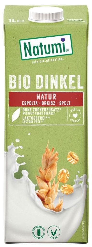 -Dinkelgetränk Ohne Zuckerzusatz 1 L – Natumi Produktbild 