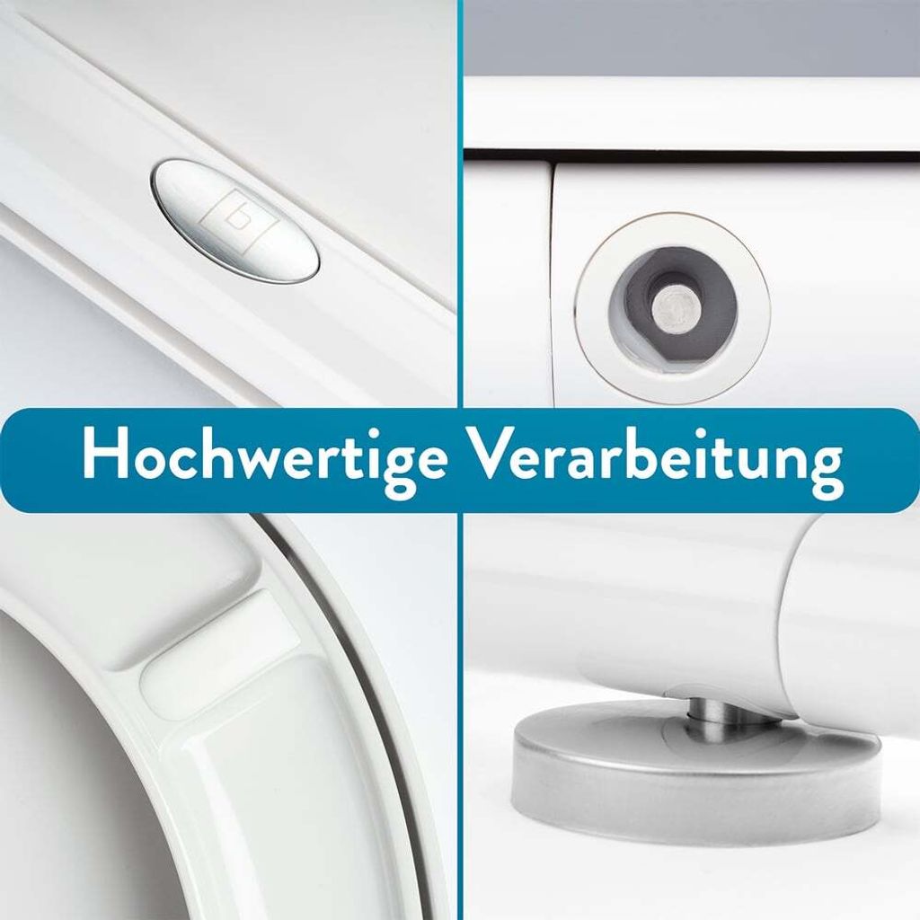 BENKSTEIN Premium Toilettendeckel - antibakteriell oval Produktbild 6