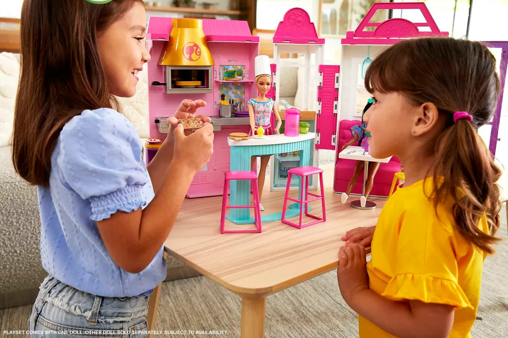 Barbie Bistro Restaurant 25 accessoires avec poupée blonde articulée - 2