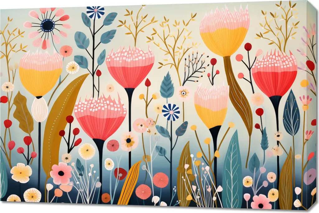 Quadro Moderno 90x60 Giardino dei Sogni - Arredo Parete Design