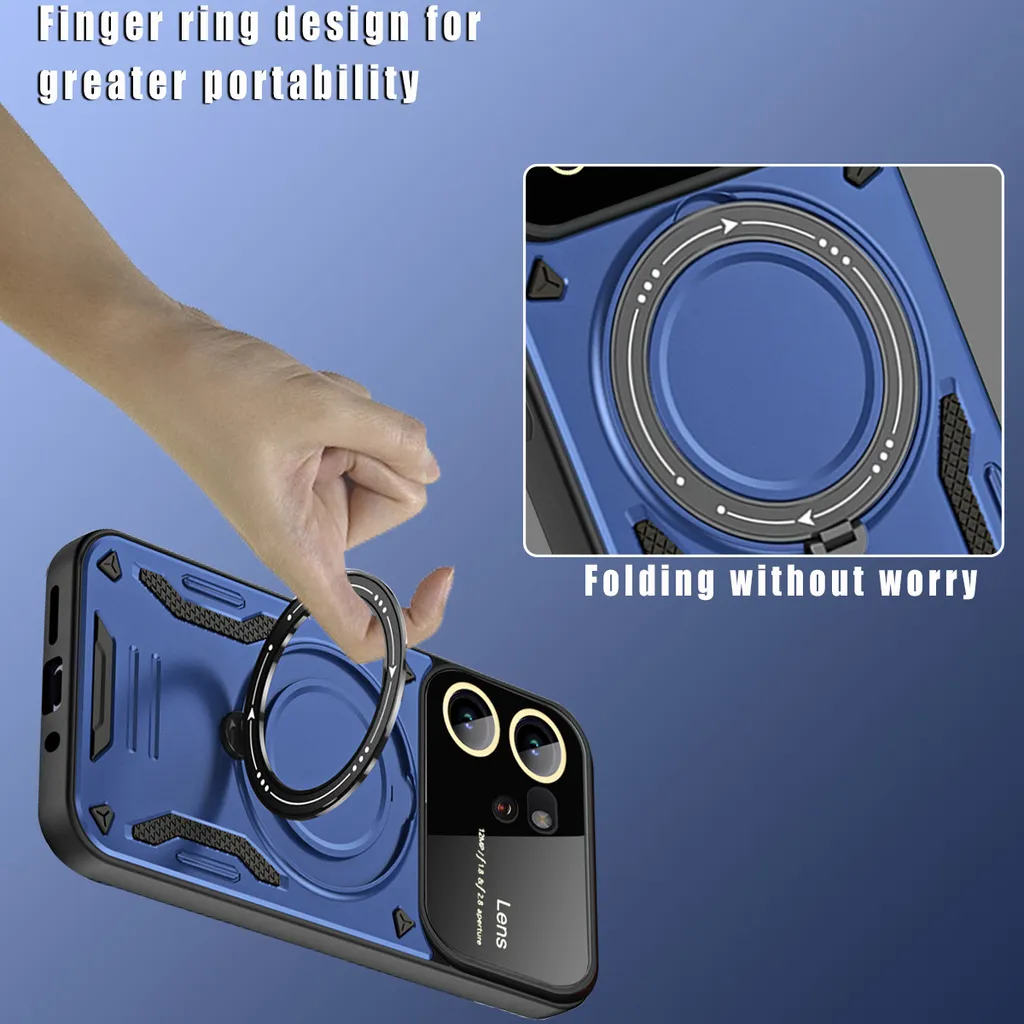 Custodia Viola Elegante Xiaomi 13T / 13T Pro | Ring Stand & Armor - 6