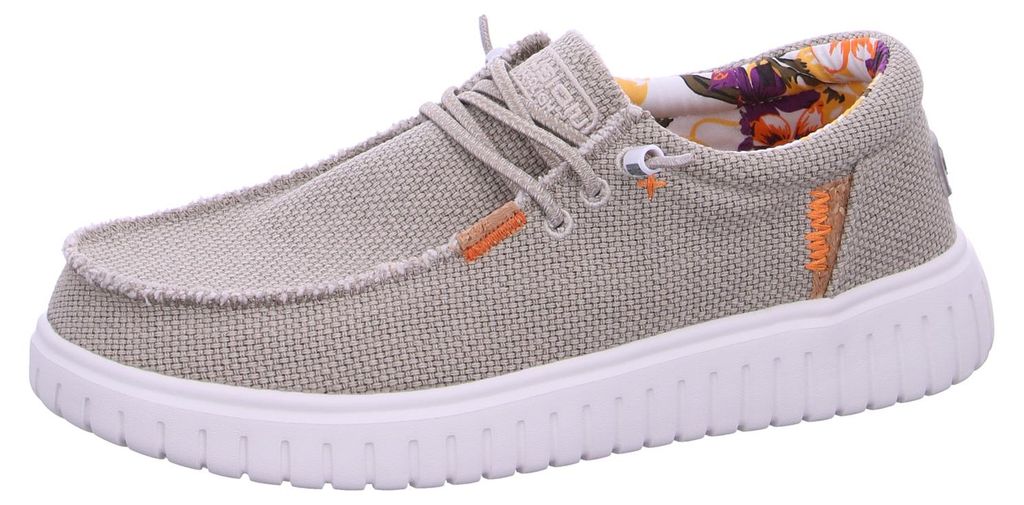 Fusion Leinenschuh Beige in Gr. 42