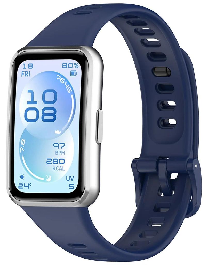 Armband für Huawei Band 11 / 11 Pro, Bizon Strap Watch Silicone, Dunkelblau