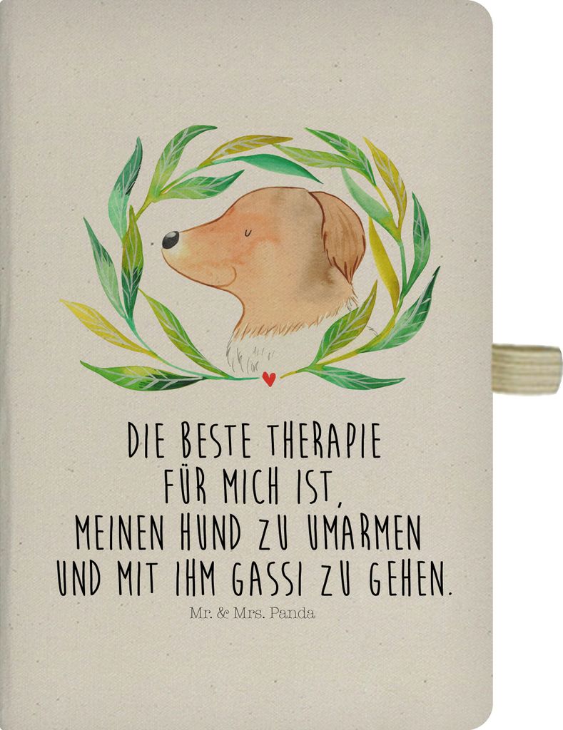 Mr. & Mrs. Panda Reisetagebuch Hund Blumen - Transparent - Geschenk, Adressbuch, Kladde, Tagebuch, Hundeliebe, Gassi gehen, Notizbuch A5 Hardcover,...