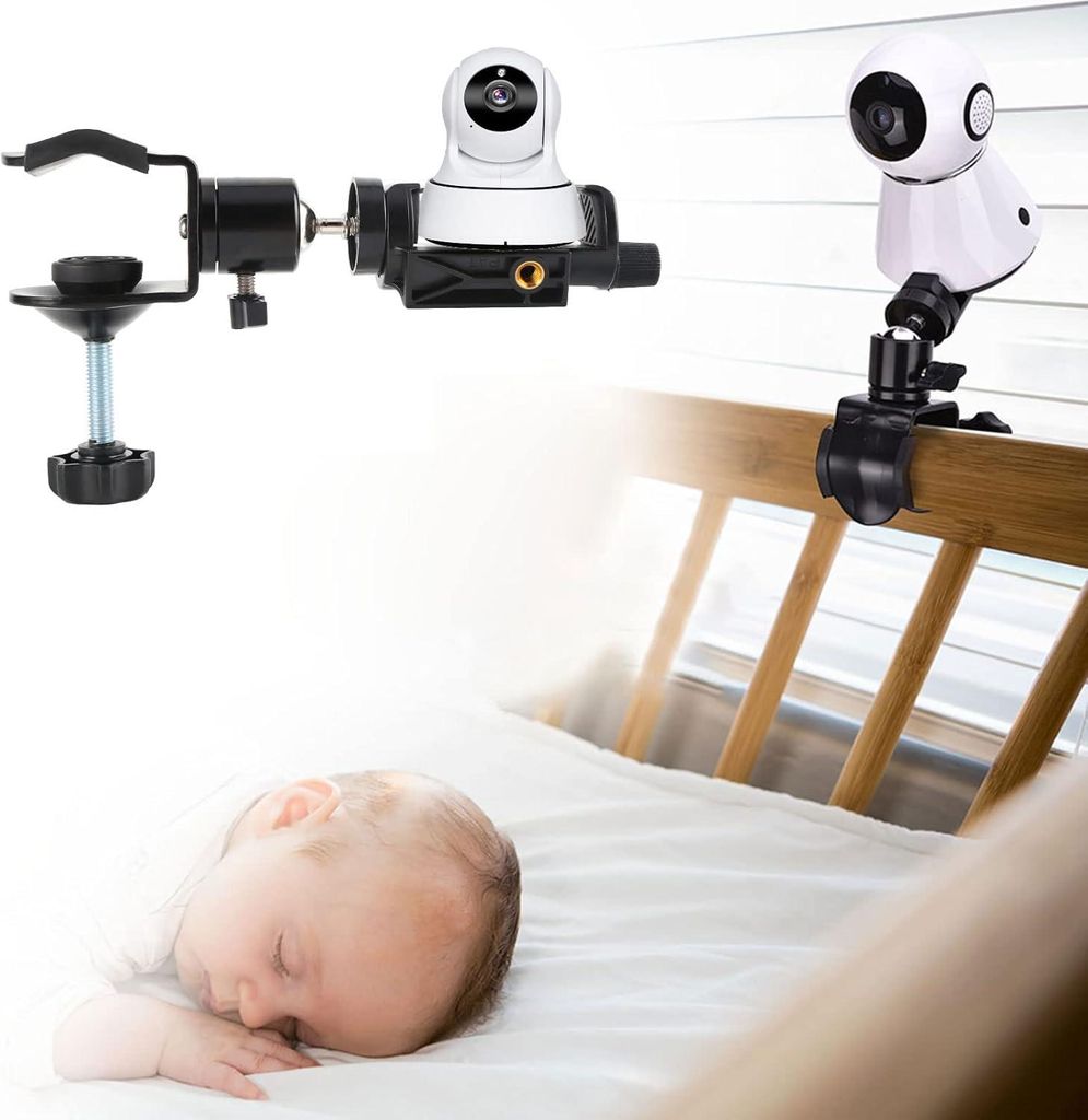 Baby-Kamera-Monitorhalterung, universelle Neugeborenen-Kamera-Halterung, um 360 Grad drehbar, stabile Kamerahalterung, Neugeborenen-Monitor-Kamera-...
