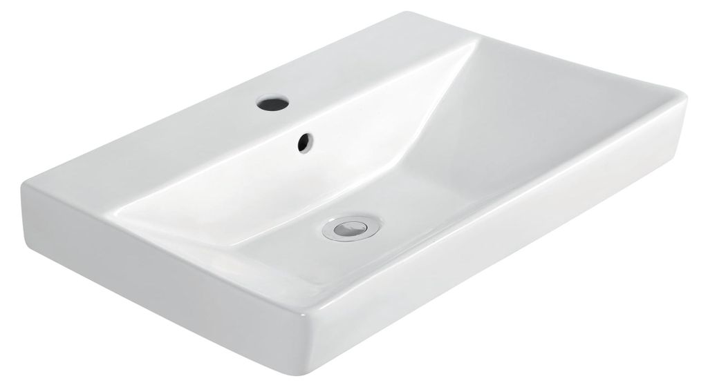 sanicomfort Waschbecken OPIA, eckig, 45 cm, Waschtisch aus Produktbild 
