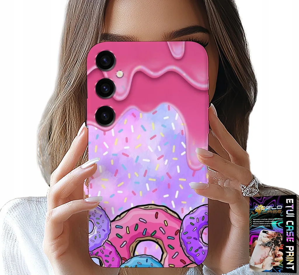 Bundle Samsung A04S Cover Ciambelle + Pellicola Vetro Temperato