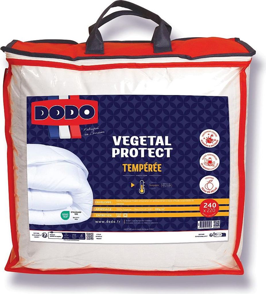 Bettdecke DODO mit natürlichem Milbenschutz - 220 x 240 cm - MENTHOL PROTECT