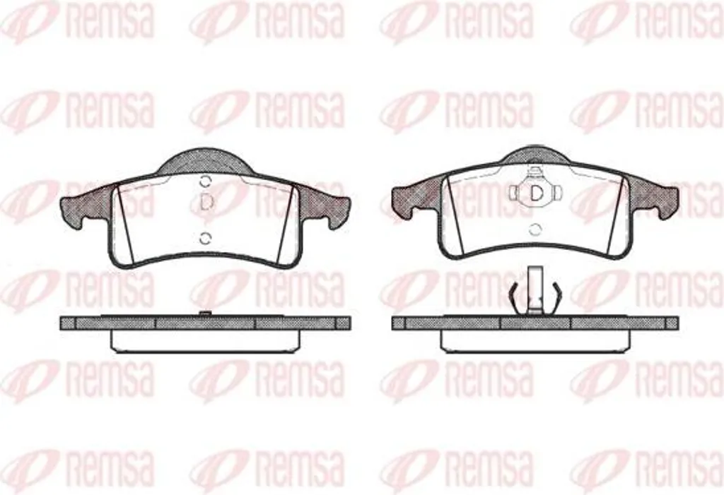 Plaquettes de Frein REMSA 0758.00 pour Cherokee OE 05011970AA Qualité