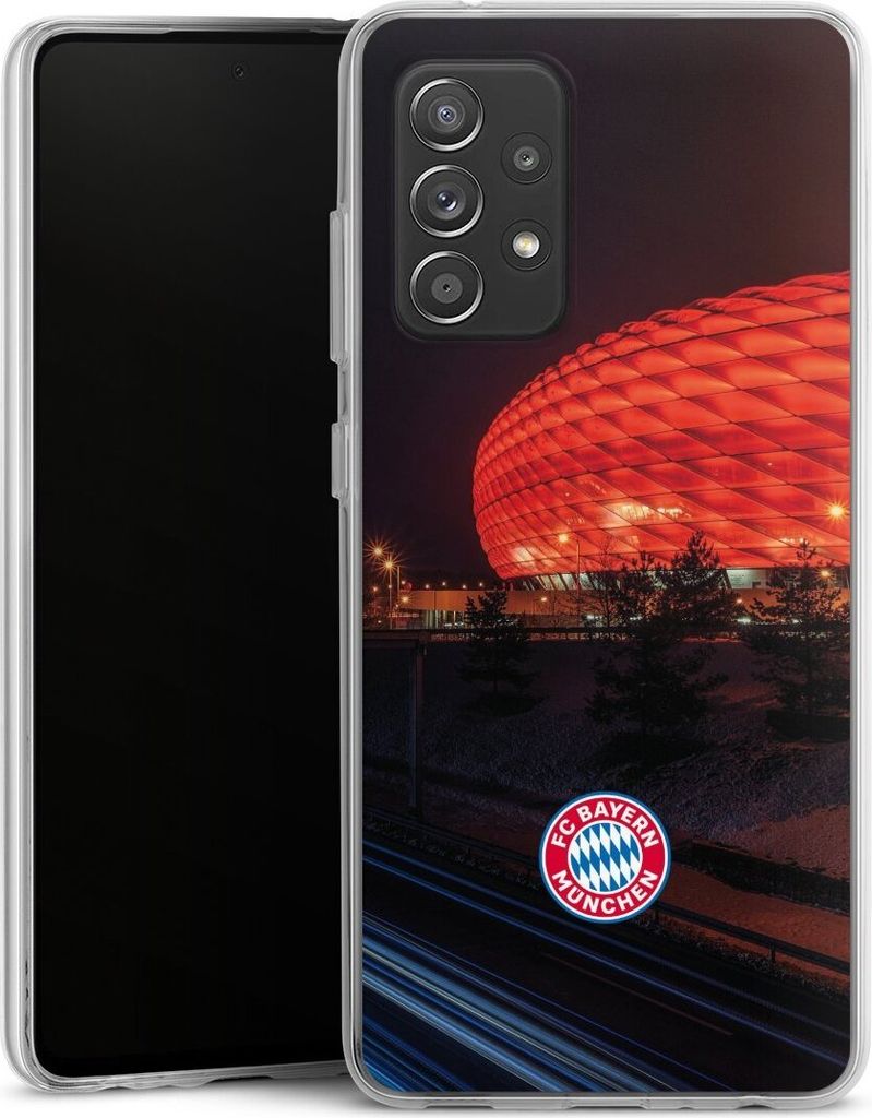 DeinDesign Handyhülle für Samsung Galaxy A52s 5G Silikon Hülle Case Smartphone Schutzhülle FC Bayern München FCB Stadion
