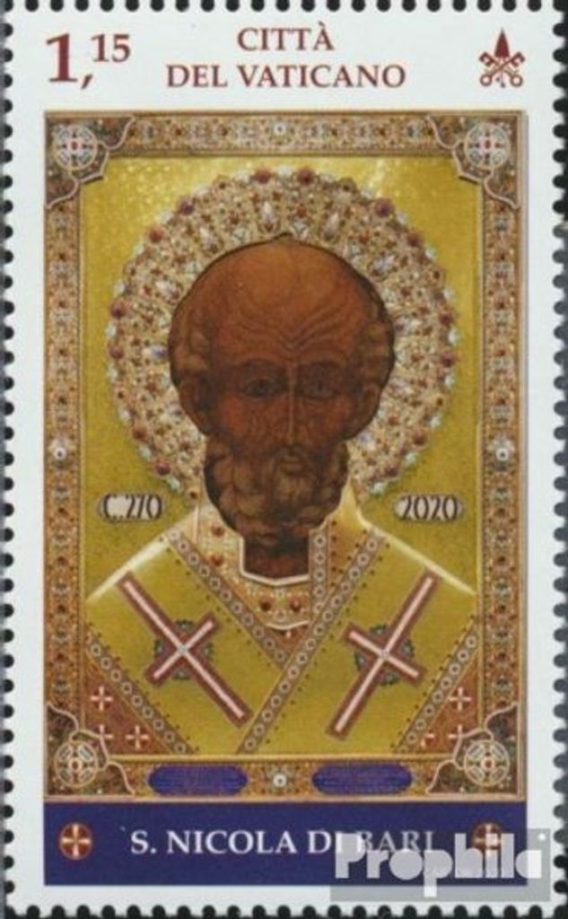 Briefmarken Vatikanstadt 2020 Mi 1989 (kompl.Ausg.) postfrisch Hl. Nikolaus von Myra