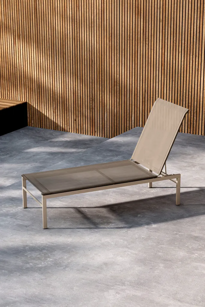 Méridienne Massimo Beige : Chaise Longue Confortable et Design Moderne - 7