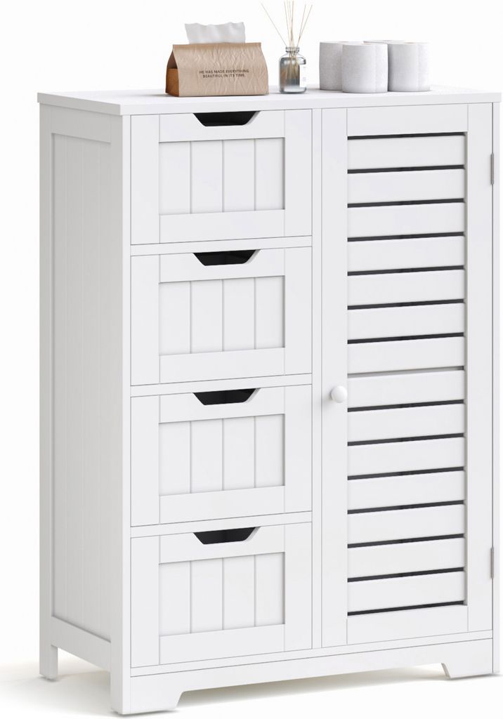 Mondeer Badezimmerschrank Badkommode verstellbare Ablage Produktbild 