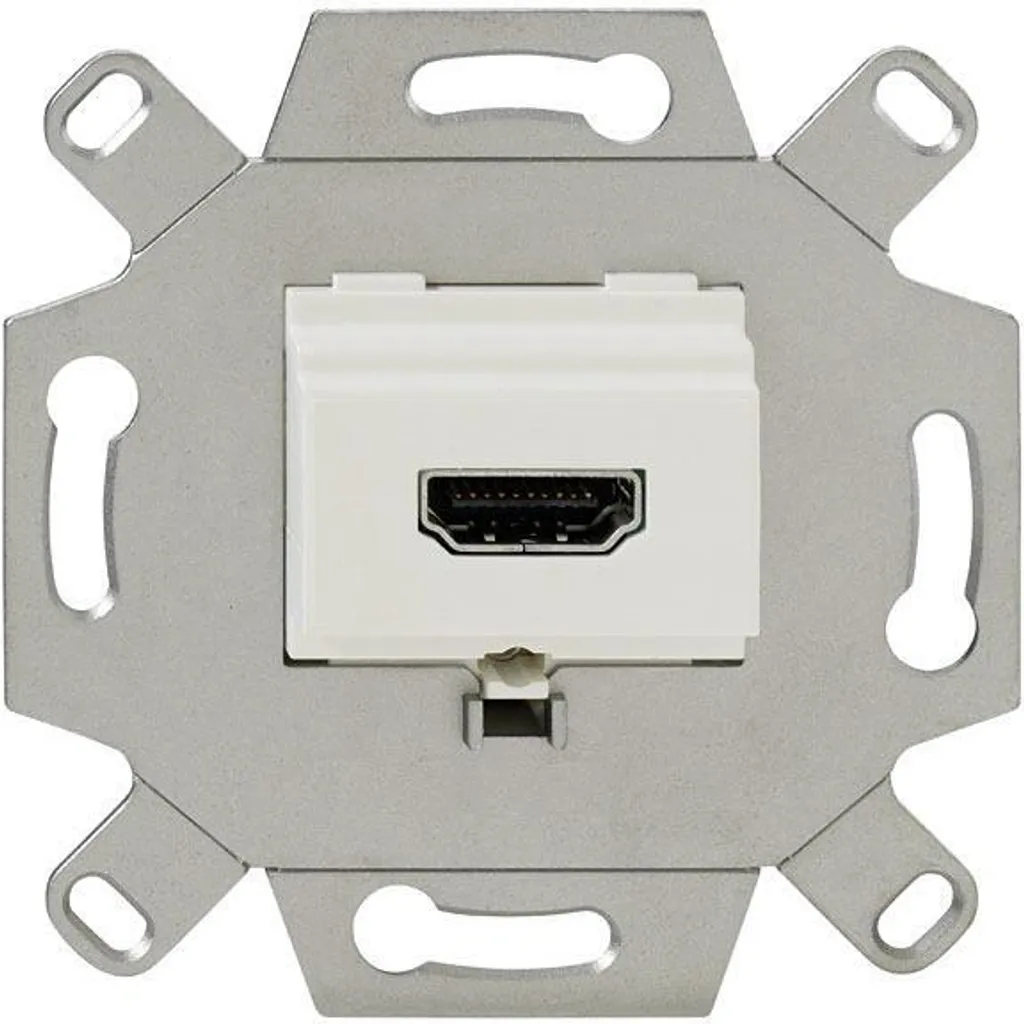 Module HDMI mural pour salle de réunion KM-HDMI Up 0 rw encastrable blanc