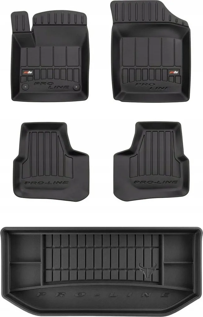 SET Tappetini Gomma 3D VW UP 2011-2023 | Vaschetta su Misura Impermeabile