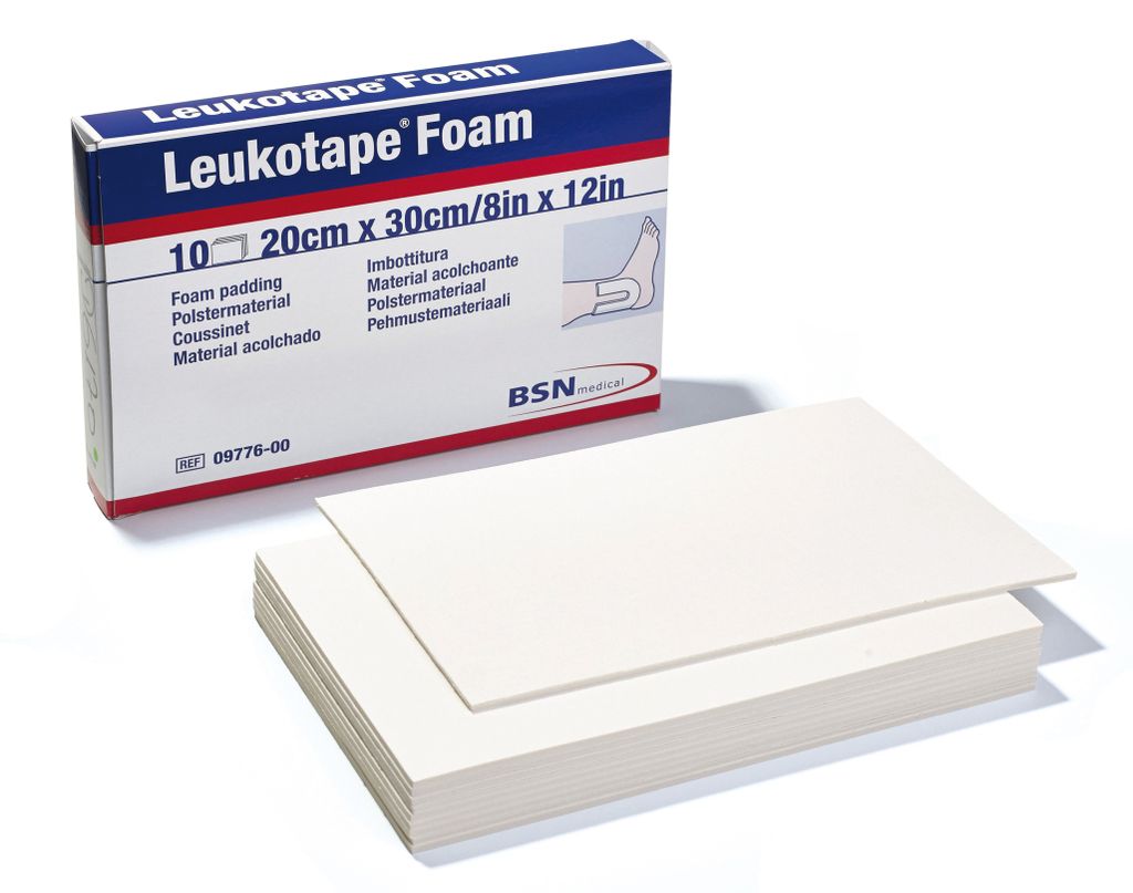 BSN medical Leukotape Foam, Memory-Schaum, Weiß, 300 mm, 200 mm