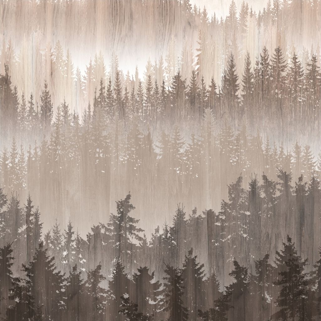 Fototapete Waldtapete M1-No.11585 | Vliestapete Landschaft | Braun | Beige | Wohnzimmer | Küche