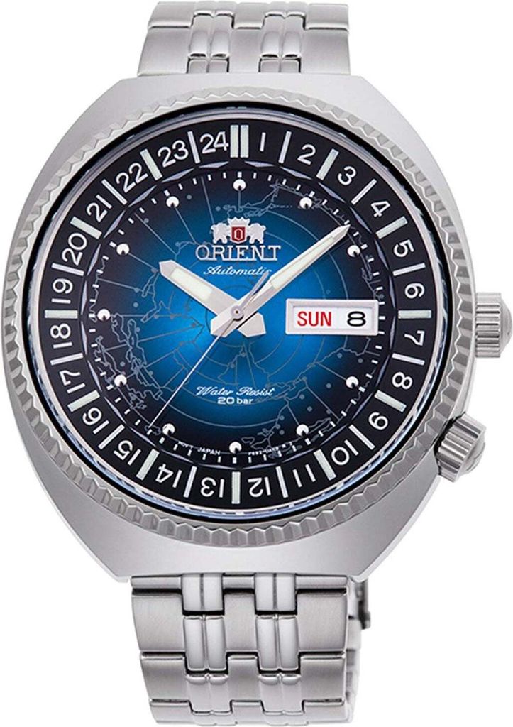 Orient Weltkarte Revival Automatik Herrenuhr Produktbild 