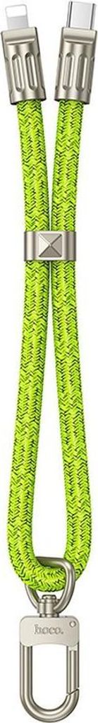 Kabel USB C zu Lightning Hoco PD 20W Lanyard Form 0,22 m GH5 fluoreszierend grün