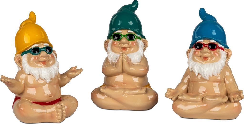 formano 3er Set Gartenzwerge Yoga Figuren 17 cm aus Produktbild 