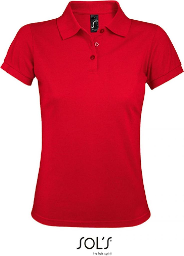 SOLs 00573 | Damen Polo Shirt Prime - Farbe: Red - Größe: XXL