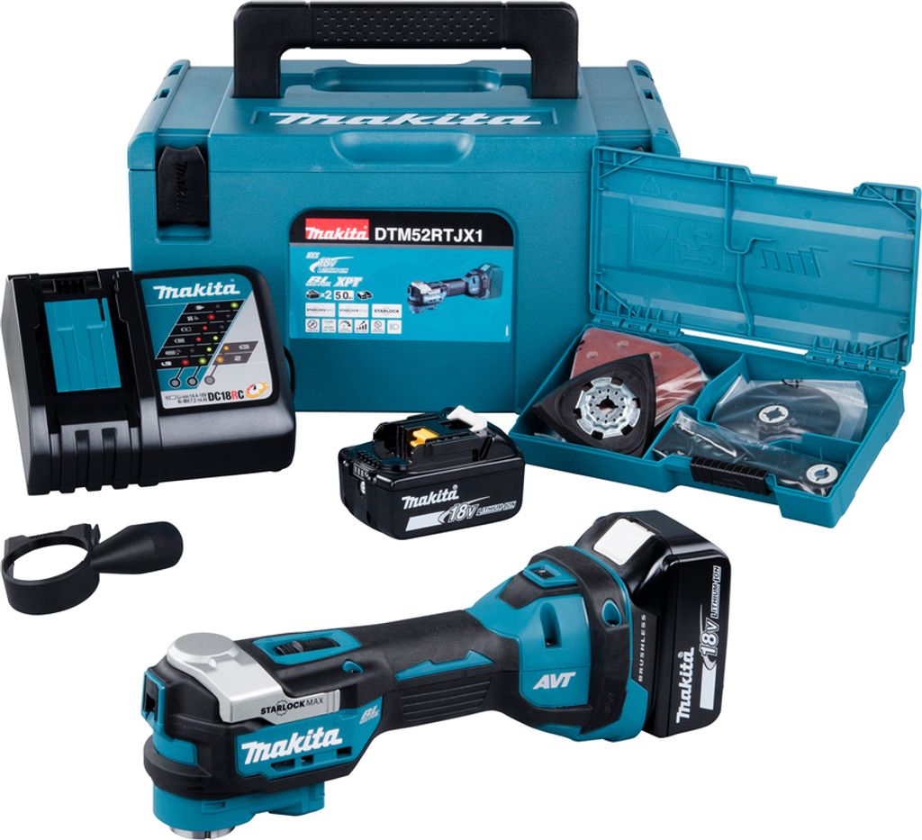 Makita DTM52RTJX1 Akku-Multitool LXT inkl. 2x 5,0 Ah Akkus, Produktbild 12