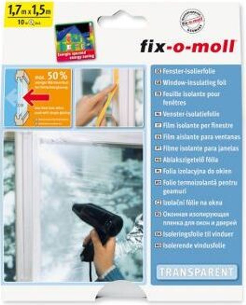 fix-o-moll Fensterfolie Isolierfolie Thermofolie Produktbild 5