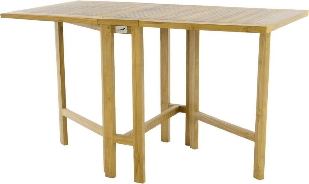 VCM Klapptisch | Maße ca. 135x65x75 cm | Balkontisch | Gartentisch | hochwertig Teak Holz
