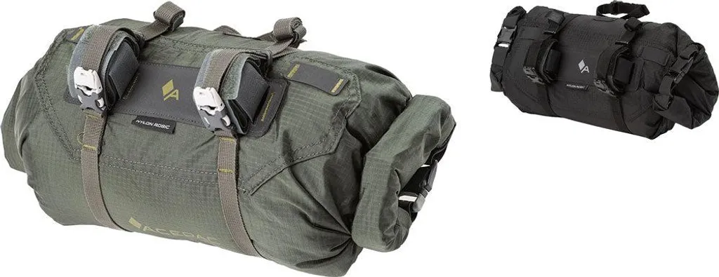 Sacoche de guidon vélo pour le bikepacking Acepac Mini Roll Vert Olive