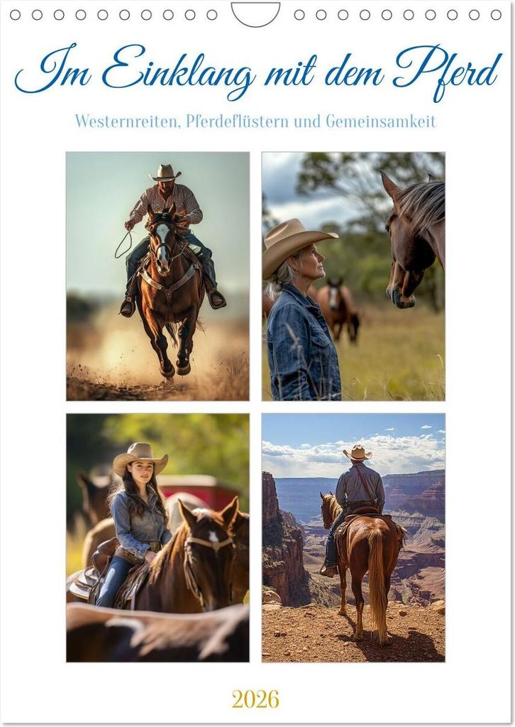 Im Einklang mit dem Pferd (Wandkalender 2026 DIN A4 hoch), CALVENDO Monatskalender