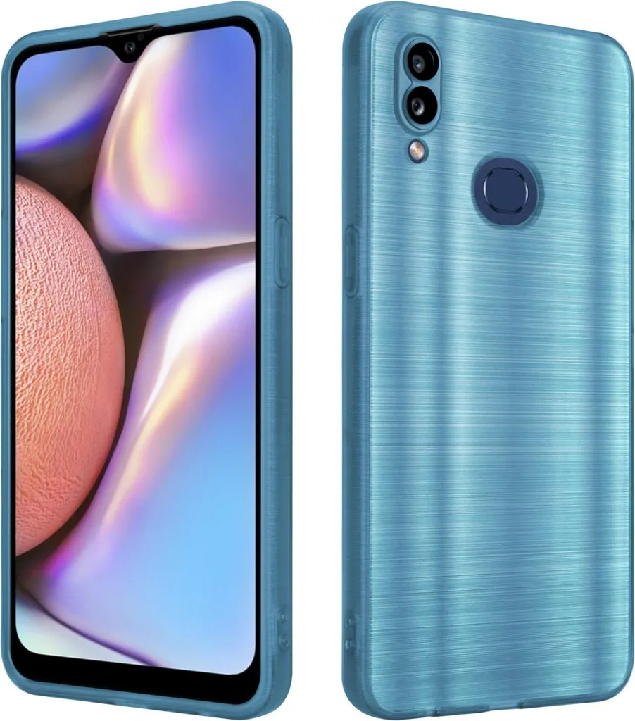 Cadorabo Case Samsung A10s M01s Silicone Liquido Turchese Sottile