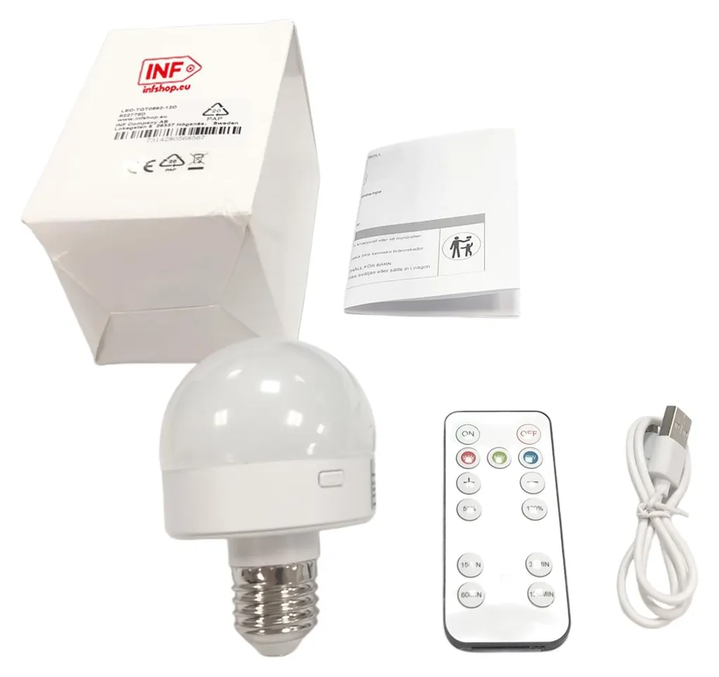 Réglette LED Sans Fil Rechargeable avec Aimant et Télécommande - 2 pcs - 5
