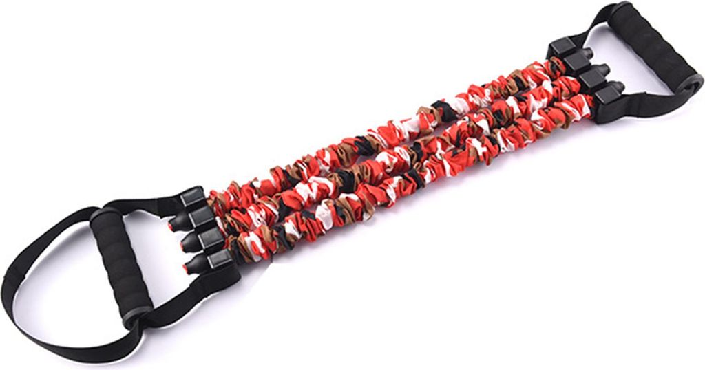 Verstellbares Widerstandsband mit abnehmbarem 3-Rohr-Brustexpander, Schulterstrecker, Männer, Krafttraining, Fitness, Ganzkörper-Stretching-Band ...