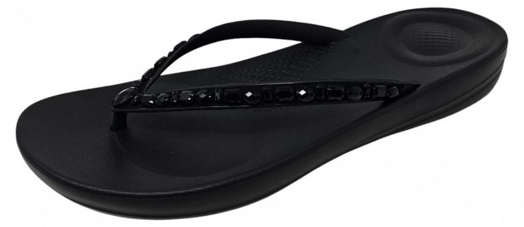 fitflop IQushion Multi Ergonomic Zehensteg Schwarz Produktbild 